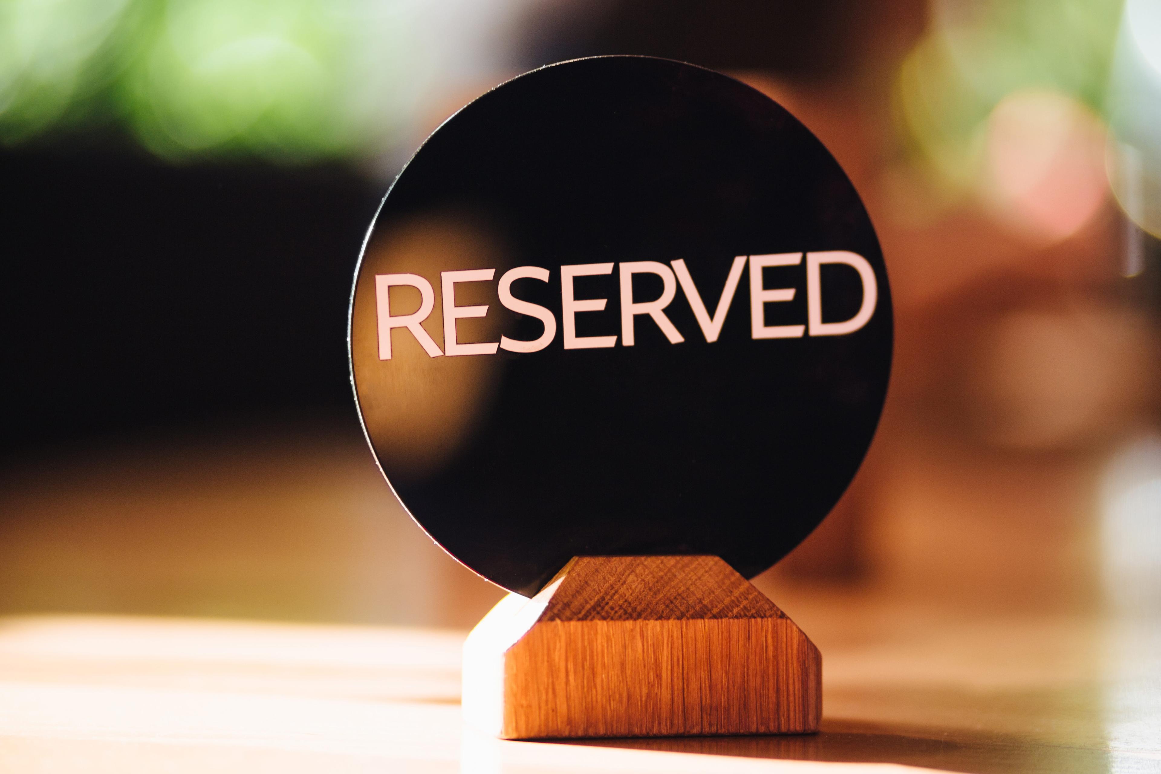 Admin panel reservation management