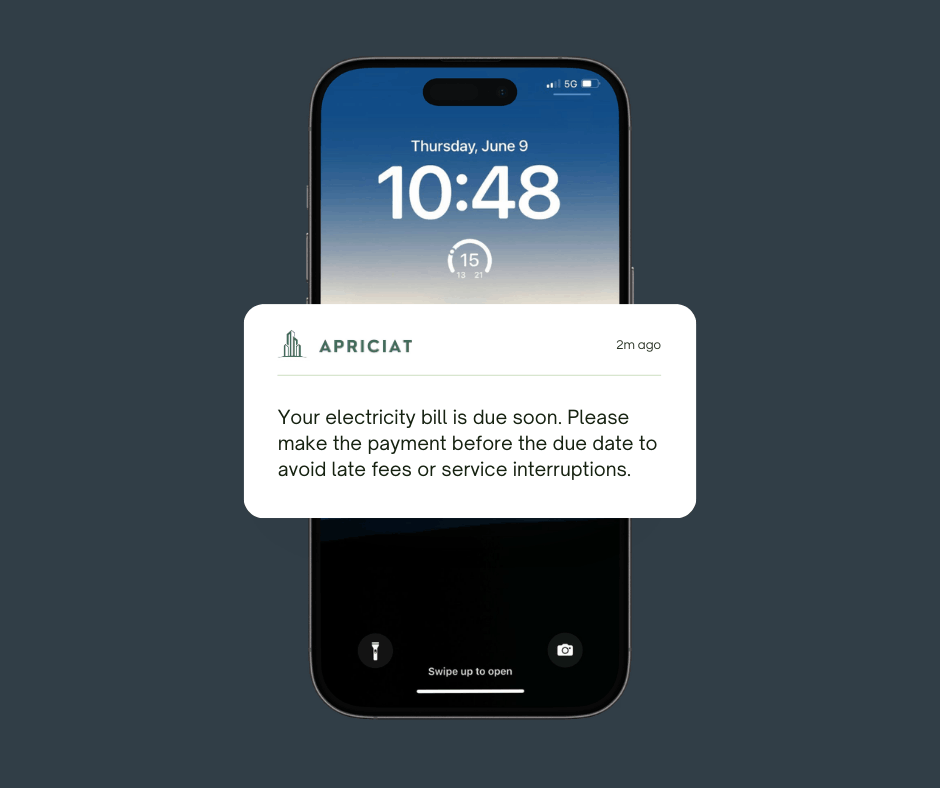 Realtime resident notification preview